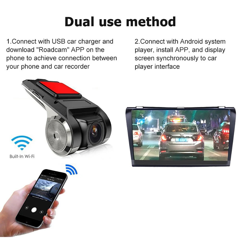 Dash Cam Car DVR WiFi Dashcam 1080P Full HD Auto Drive Loop Video Recorder Vehicle Camera Black Box Registator Night Vision ADAS