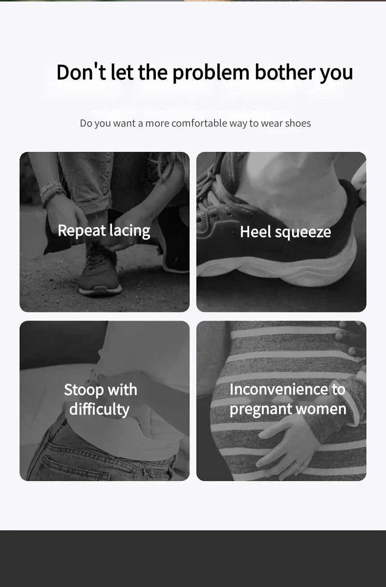 Best-Selling Stretchable Long Shoehorn 30cm-71cm Metal Shoehorn Pregnant Women And The Elderly Shoe Spoon Without Bending Shoes