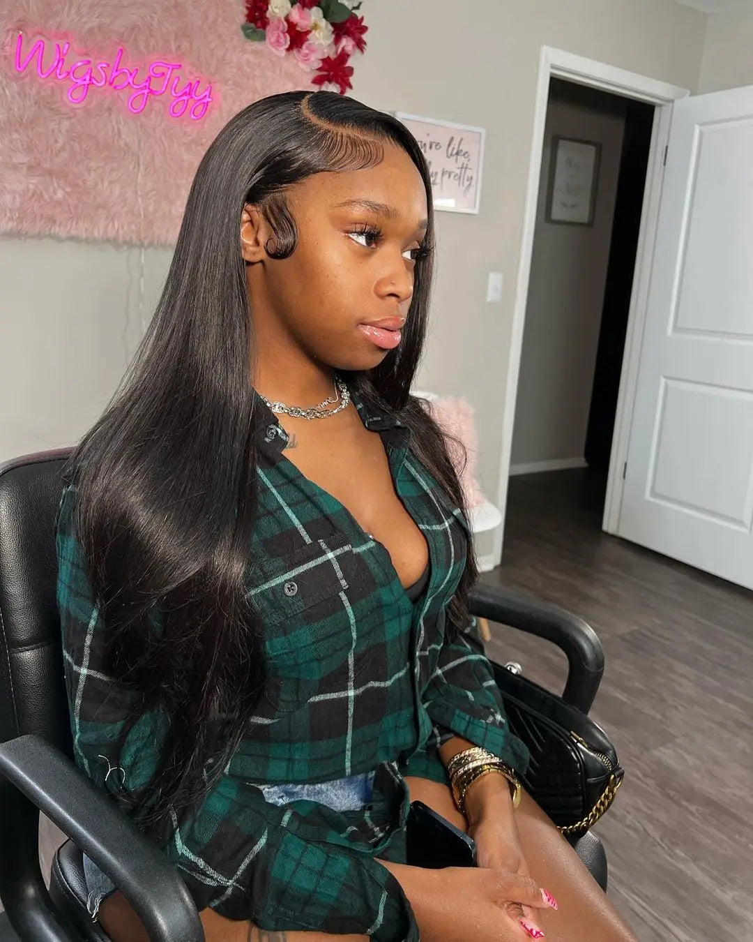 Smooth Silky Long Straight Glueless Full Lace Front Human Hair Wigs For Women Cambodian Raw Virgin 13x4 13x6 Hd Bone Straight Transparent Lace Front Wig Human Hair 40 42 Inch 300 Density Silky Straight HD Lace Frontal Wig Pre