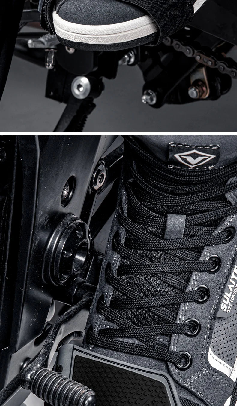 SULAITE Motorcycle Shift Pad Gear Shoe Cover Durable Lightweight Boot Protector Adjustable for Riding Moto Accessaries