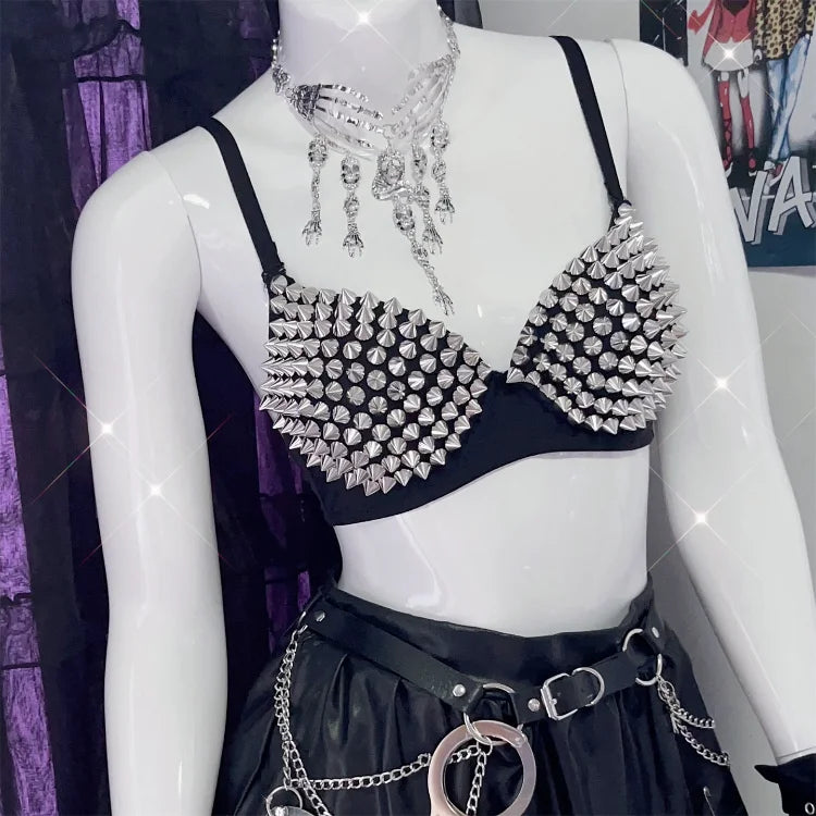 New Underwear Bras Newest Sexy Lingerie Women'S Rhinestone Cover Bra Top Silver Plunge Wire Free Bralete Fashion Sequined