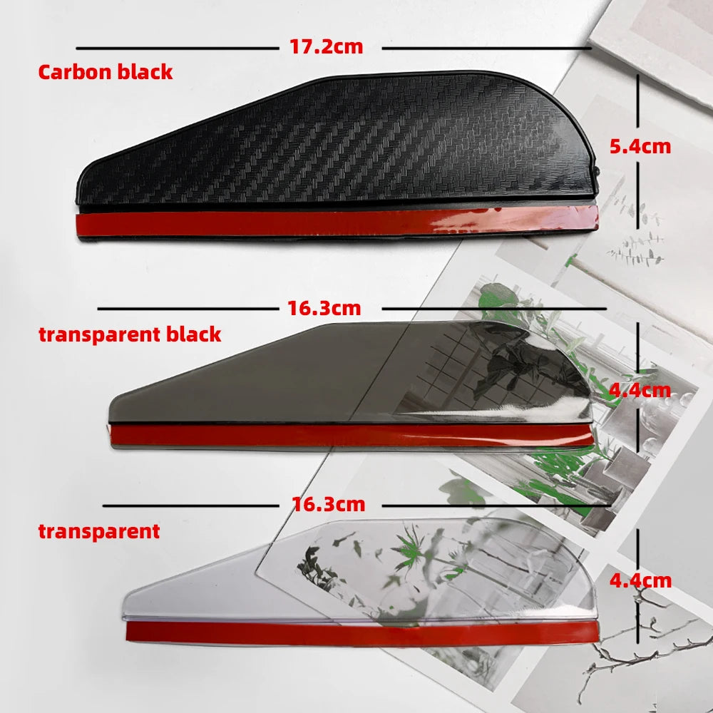 2/4Pcs Carbon Fiber Car Rearview Mirror Rain Shield Eyebrow Flexible Rearview Mirror Rain Shield Protector Eyebrow Rain Cover