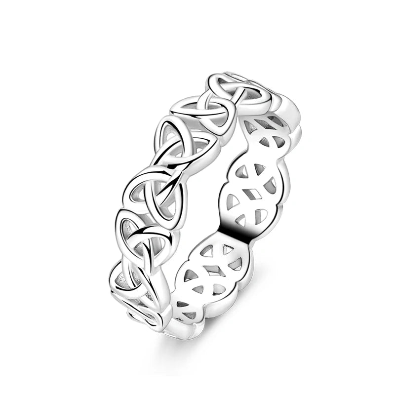 Rings For Women 925 Silver Size 6-9 Ocean Flower Sun Butterfly Heart Hollow Ring Fit For Engagement Weddings Fine Jewelry Gifts