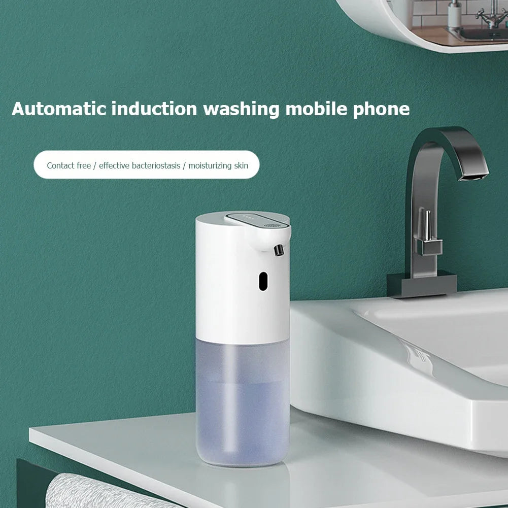 400ML Touchless Automatic Sensor Soap Dispenser Rechargeable Smart Infrared Sensor Liquid Foam Pump Hand Sanitizer