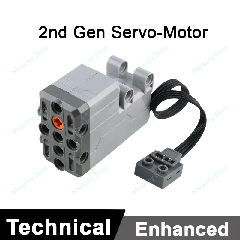 MOC Power Functions M/L/XL Motor Battery Box IR Remote Receiver for RC Car Robot Model Building Blocks Technical Modified Parts