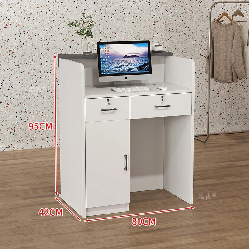 Salon Hairs Reception Desk For Modern Salon Professional Bar Counter Beauty Luxury Simple Resepsiyon Masası Commercial Furniture
