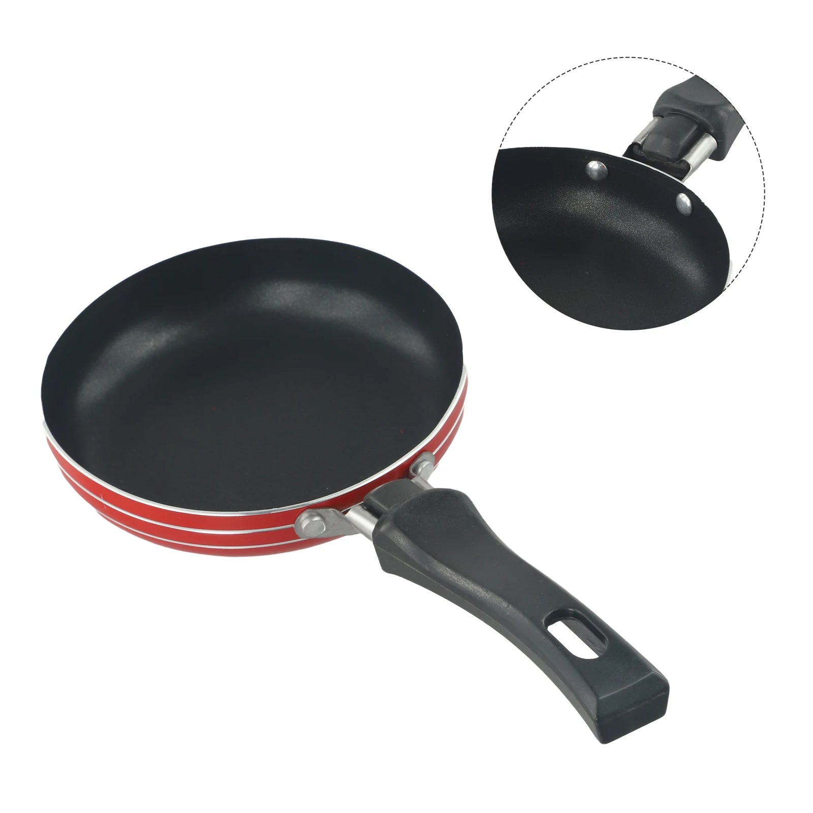 12cm/14cm/16cm Mini Frying Pan Non-Stick Steel Frypan Pot Saucepan For Cookware Kitchen Cookware Fry Eggs Tools Frying Pan
