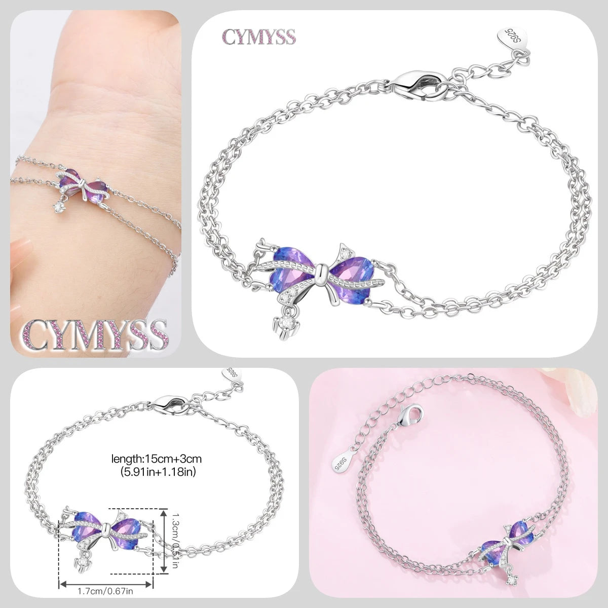Original 925 Sterling Silver Zirconia Tennis Chain Bracelet for Women Adjustable Gold Color Hot Sale Ideal Birthday Party Gifts