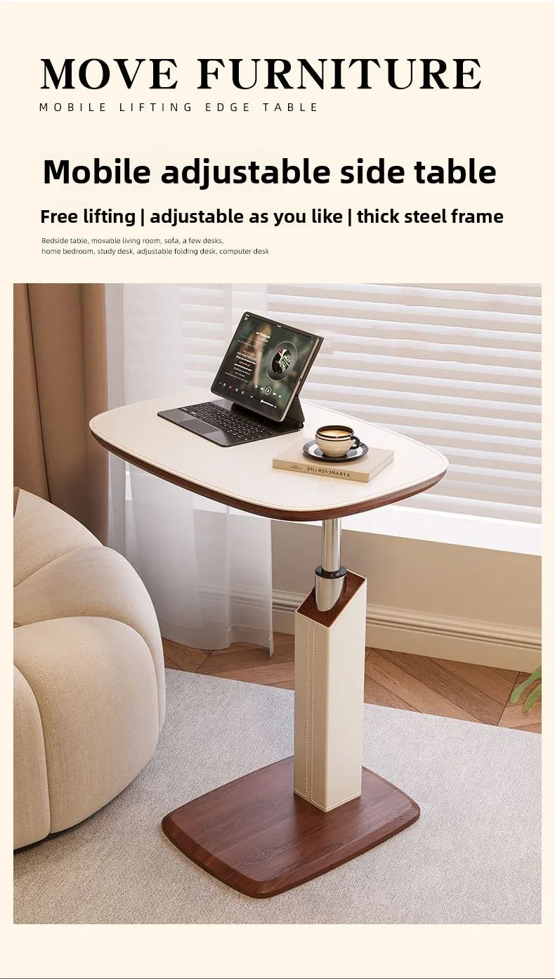 Lifting Bedside Table Movable Sofa Coffee Table Mobile Corner Jihu Rotating Living Room Computer Table Mini Small Side Table