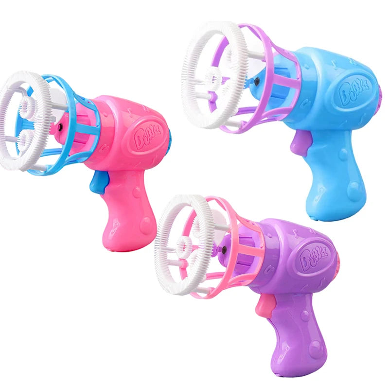 2 In 1 Large Bubbles Dinosaur Soap Bubble Electric Gun Toy Children's Outdoor Party Interactive Games for Kids Boys Girls Kids