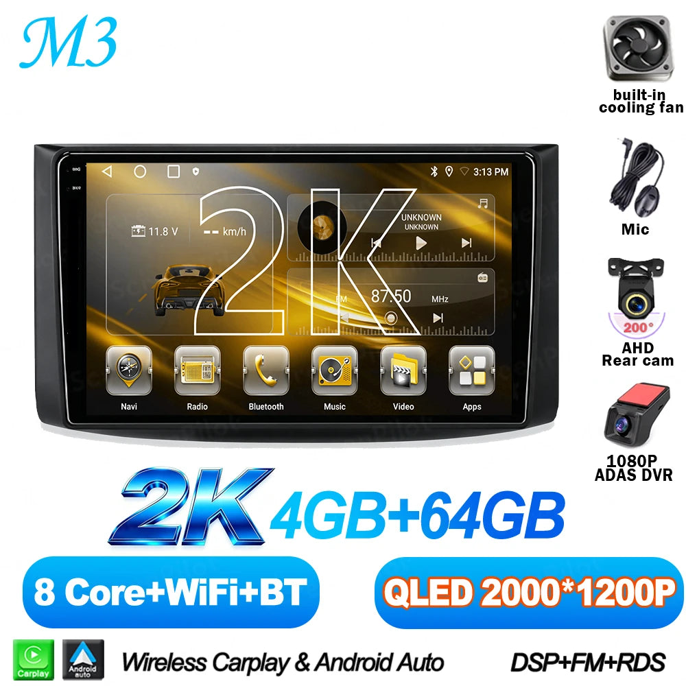 Android 16 For Chevrolet Lova Captiva Gentra Aveo 2006-2012 Touch Screen Android Auto Mirror Link Stereo Head Unit Car Radio RDS