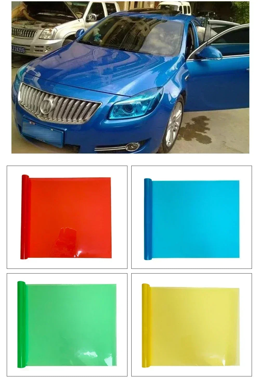 30X60cm Car Headlight Taillight Wrap Cover Smoke PVC Tint Film Foil Sticker Cover DIY Car Styling for Motorcycle Car Accessories