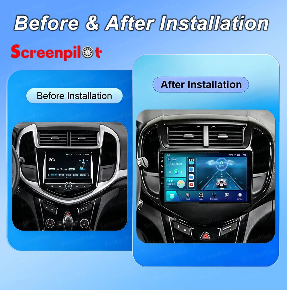 Android 16 For Chevrolet Aveo Sonic 2017-2021 Car Radio Stereo Head Unit Multimedia Video Player Mirror Link Touch Screen 2 din
