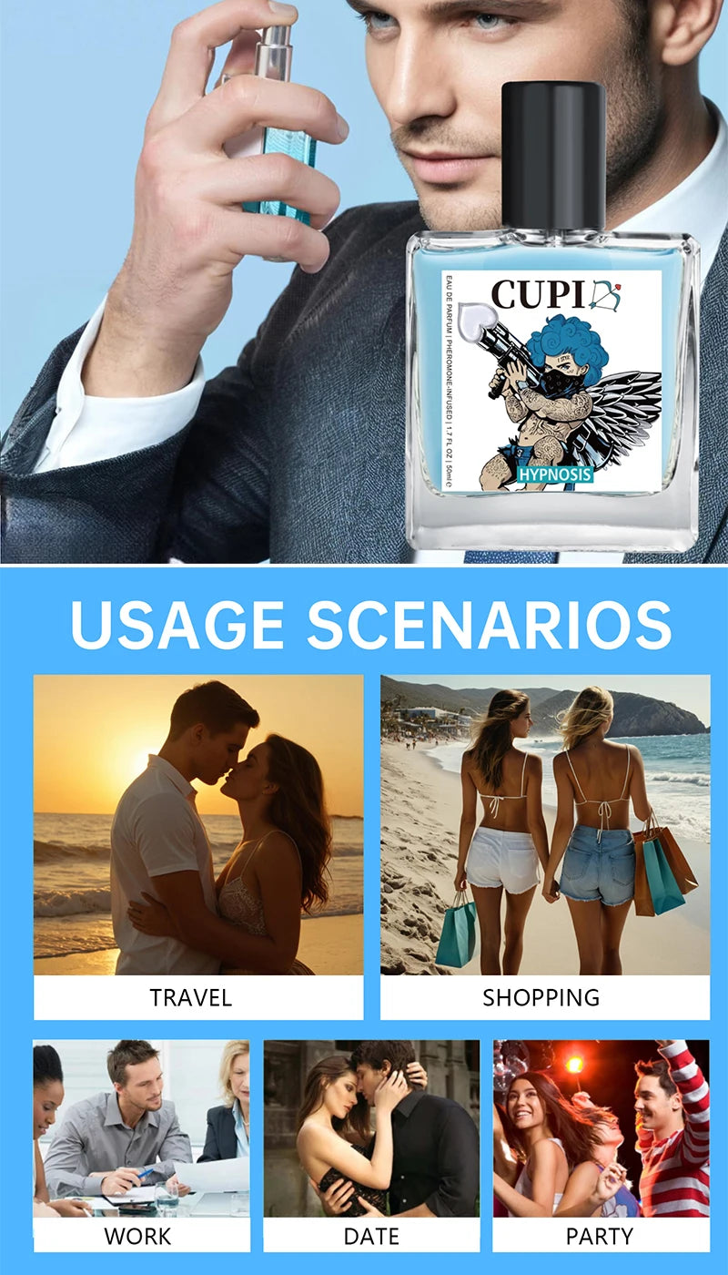 Unisex EDP Perfume Cupid Design 50ml Portable Long Lasting Eau de Parfum Men Women Daily Use Original Brand Elegant