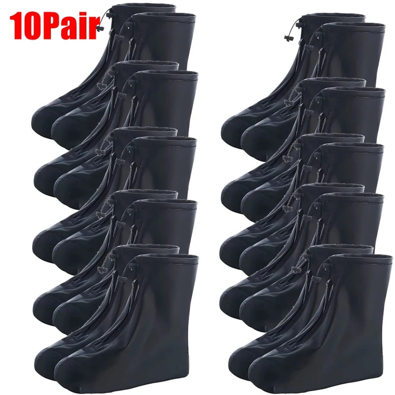 Shoes Cover Rain Waterproof Quality Thick Shoes Protectors Rain Boots PVC Non-Slip Rainy Shoe Cover Adult Kids Water proof shoes