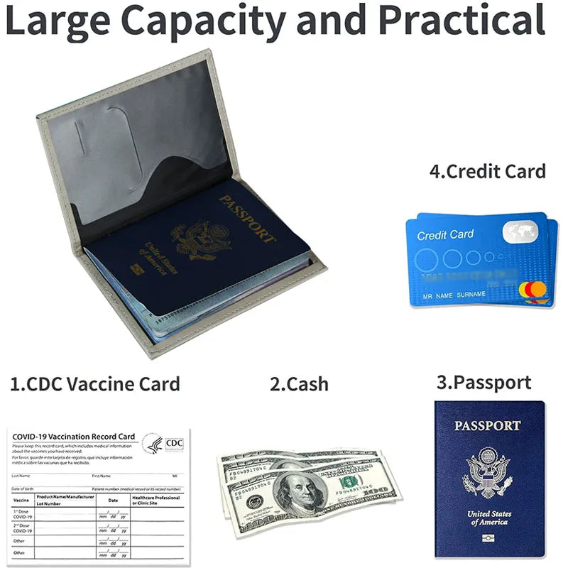 Lover The World Map Passport Cover Hot Stamping Simple Plane Women Men Travel Passport  Case Holder Fashion Wedding Gift