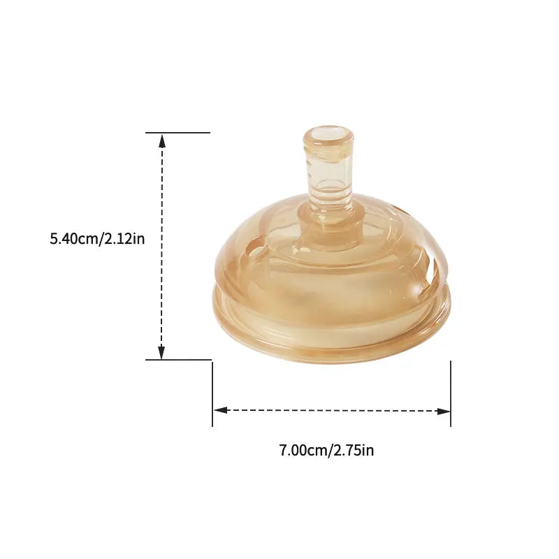 1 Pc 7cm Wide Big Mouth Nipple Pacifier 100% Bpa Free Spoon Straw Nipple Head Gravity Ball Replacement Head For Baby Milk Bottle