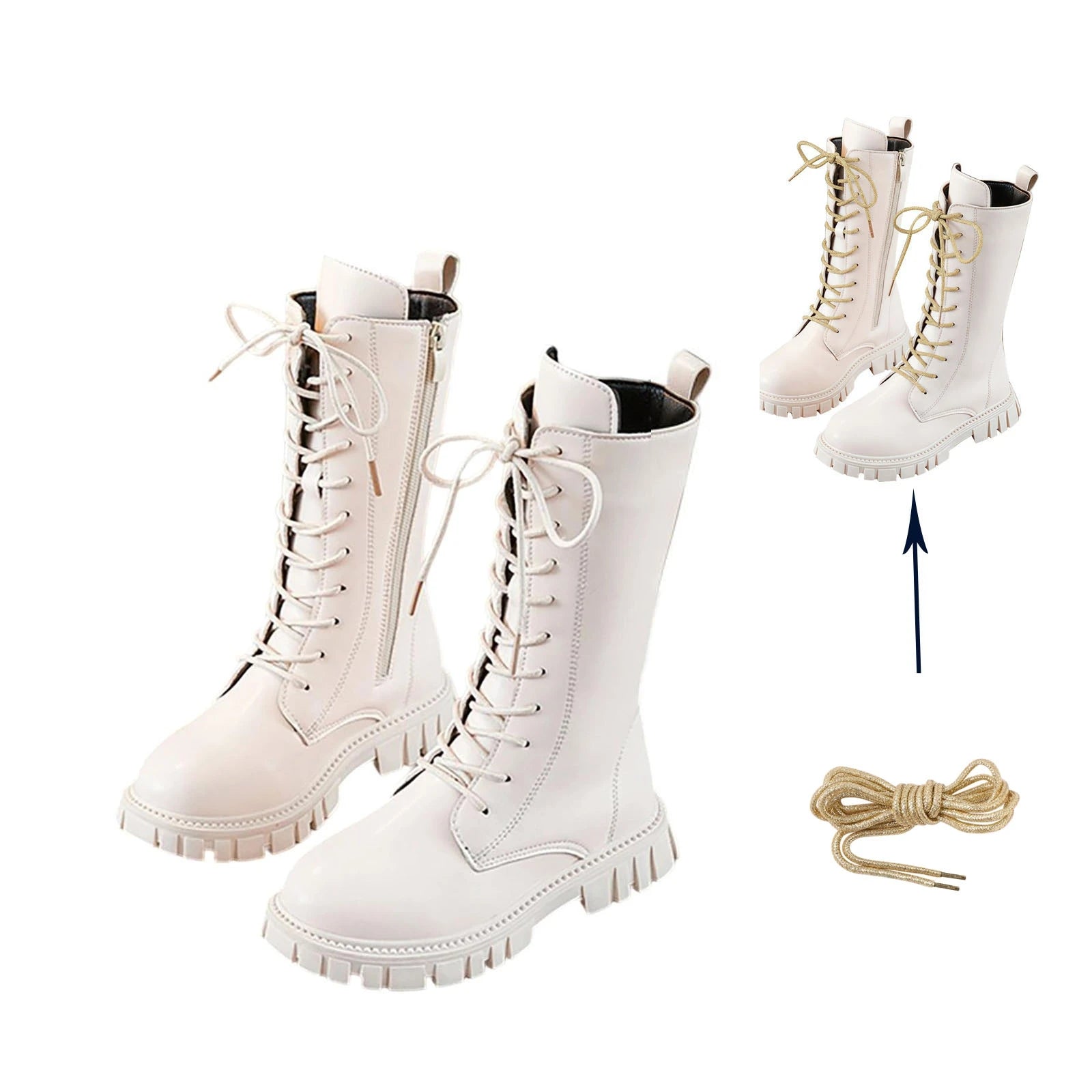 Girls Fashion Long Boots Simple Solid Color Soft Bottom Best Leather Kids Boots Girl Soft Comfortable Riding Daily Boots