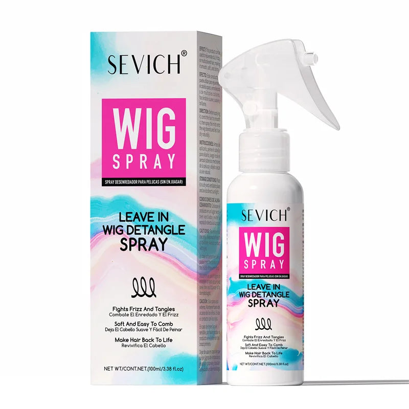 Wig Spray 100ml Moisturizer Care Spray for Wig Keratin Soft Smooth Frizz Damaged Repair Hair Mask Leave-in Conditioner Hair Care