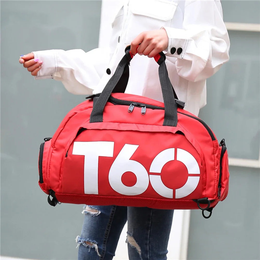 Fitness Bag Oxford Dry Wet Gym Bag Large Capacity Fitness Training Bag Shoe Compartment Wear-resistant for Men Women