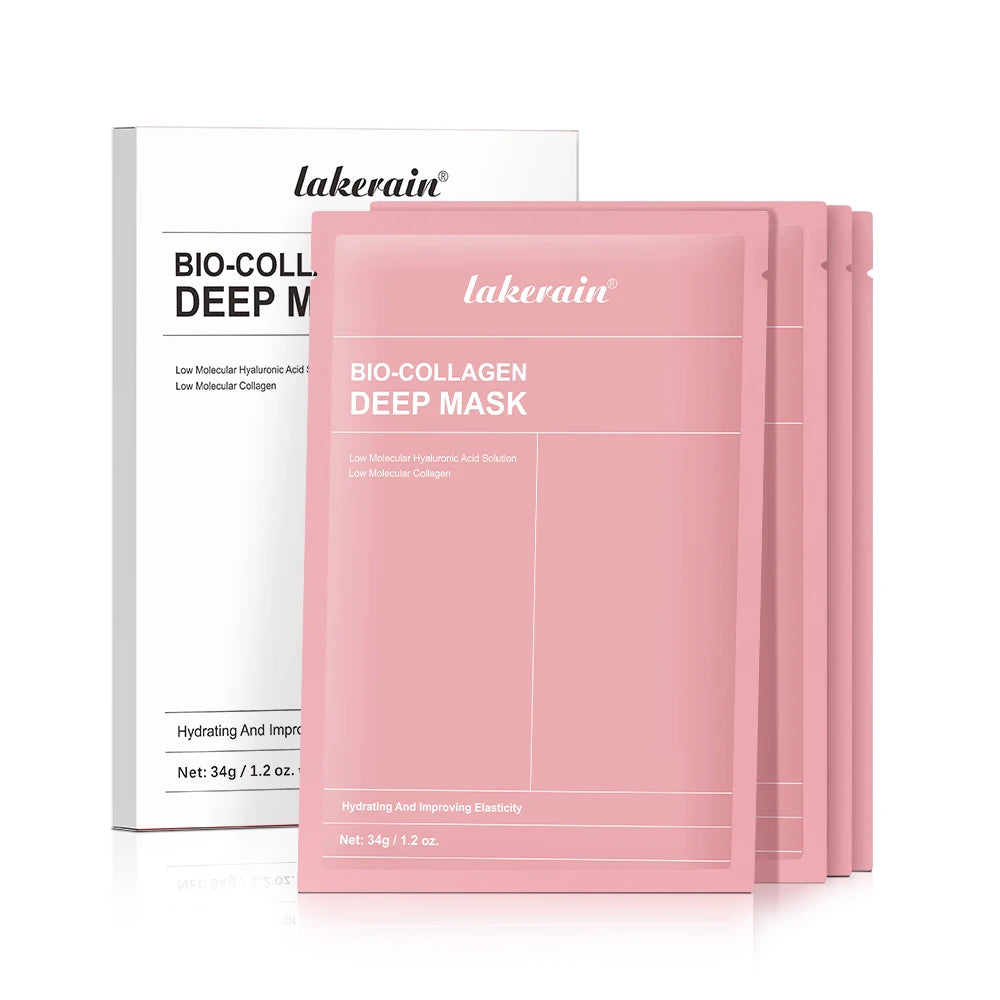 Korean Deep Collagen Mask Peel Off Mask Face Anti Wrinkle Lifting  Skin Care Masks Bio Pack Night Wrapping Woman Overnight Skin