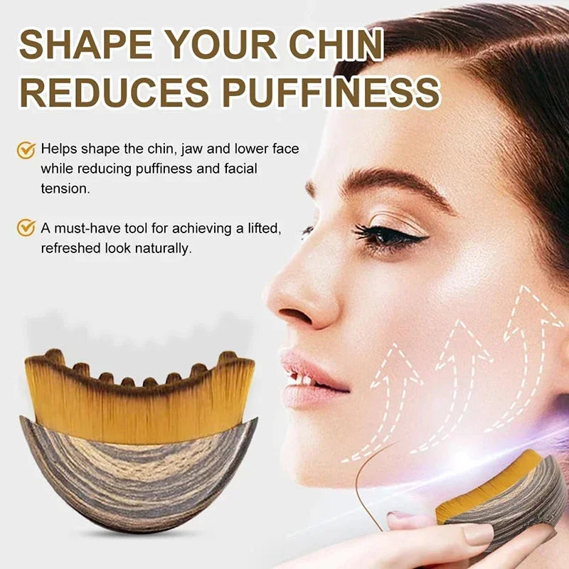 Ergonomic Lymphatic Face Massager Brush for Facial Contour Sculpting Drainage Tool Skin Care & Relaxing Massage