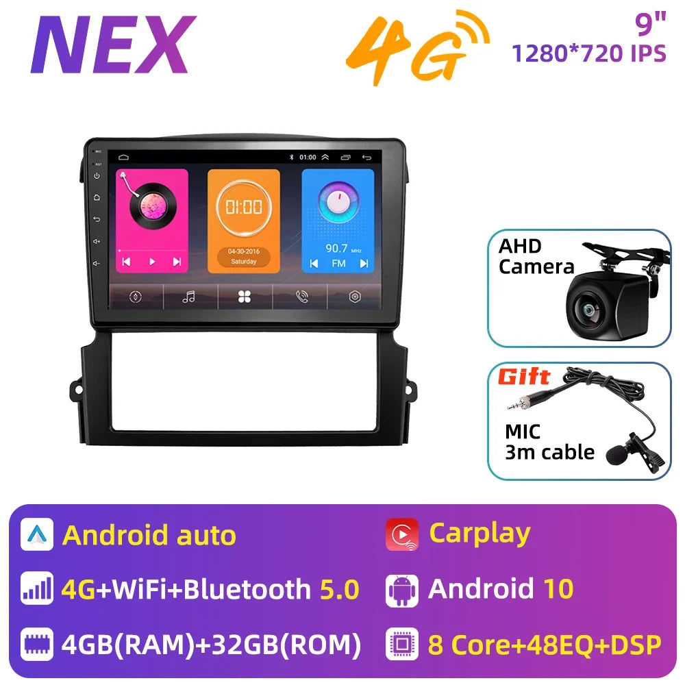 2 Din Android Car Radio Stereo for Kia Sorento BL 2002-2011 Car Multimedia Player GPS Navigation Head Unit Autoradio Audio Auto