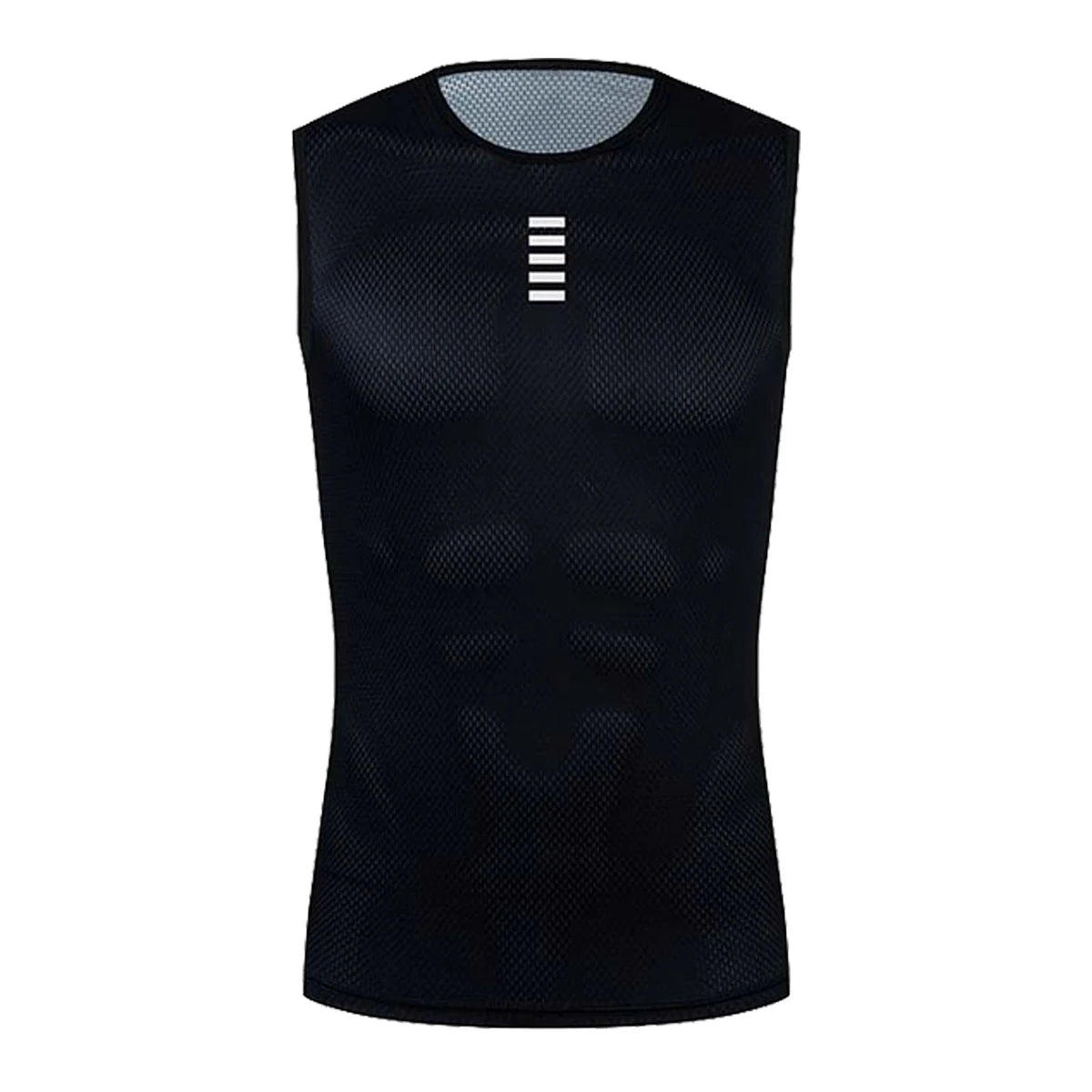 Reflective Cycling Base Layers White Cycling Undershirt Quick Dry Vest Sport Underwear Tight Vest High Elastici Vest Bike Jersey