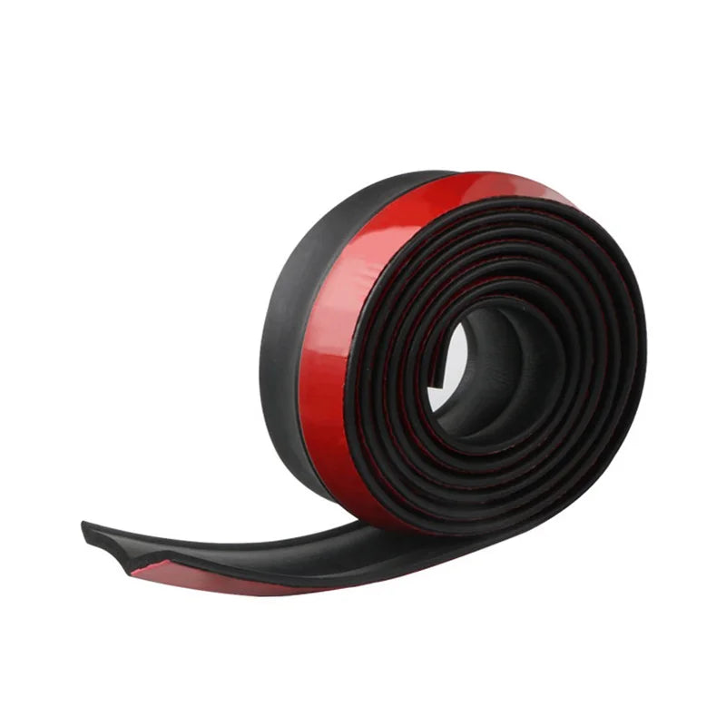 2.5m Universal Front Bumper Spoiler Lips Car Bumper Lip Protection Stickers Car Front Bumper Lip Rubber Car Bumper Rubber Strip