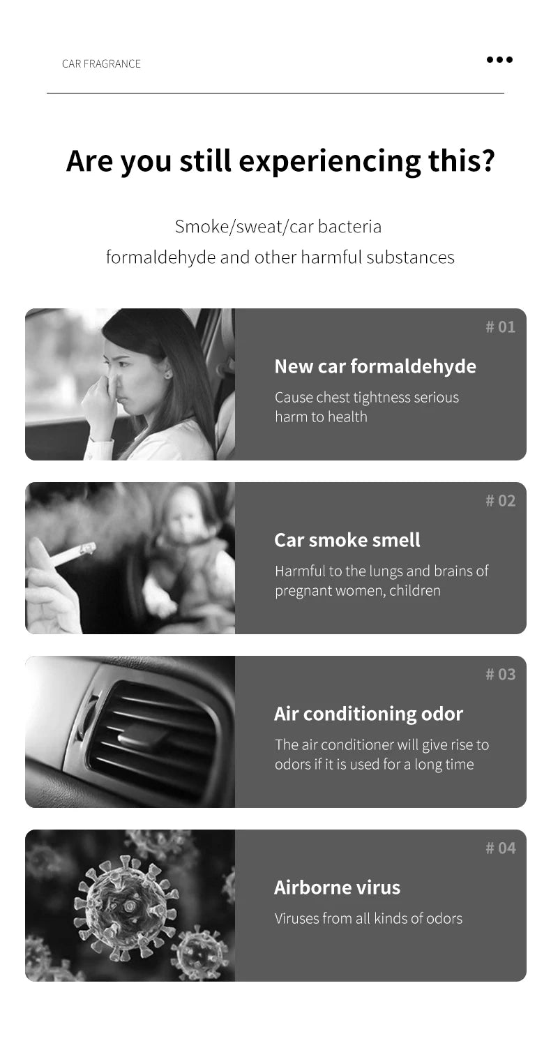 Perfume bottle car perfume, long-term car air freshener, car perfume used for car interior accessories, keep charming and fresh