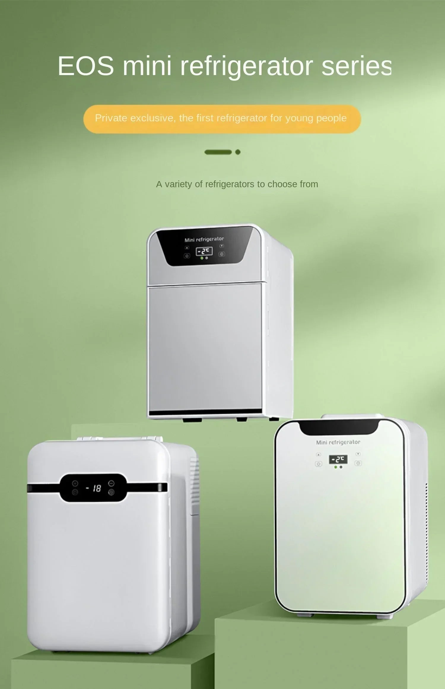 220V Mini Refrigerator Small Household Dormitory Car Mounted Refrigerator Mini Student Refrigeration Single Person Small  AG