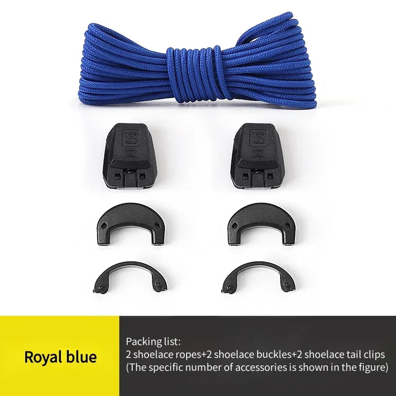 Fashion No Tie Shoelaces Outdoor Running Sneakers Laces Round Tennis Shoe Laces Without Ties Adult Kids Shoelace Shoes Accesorie