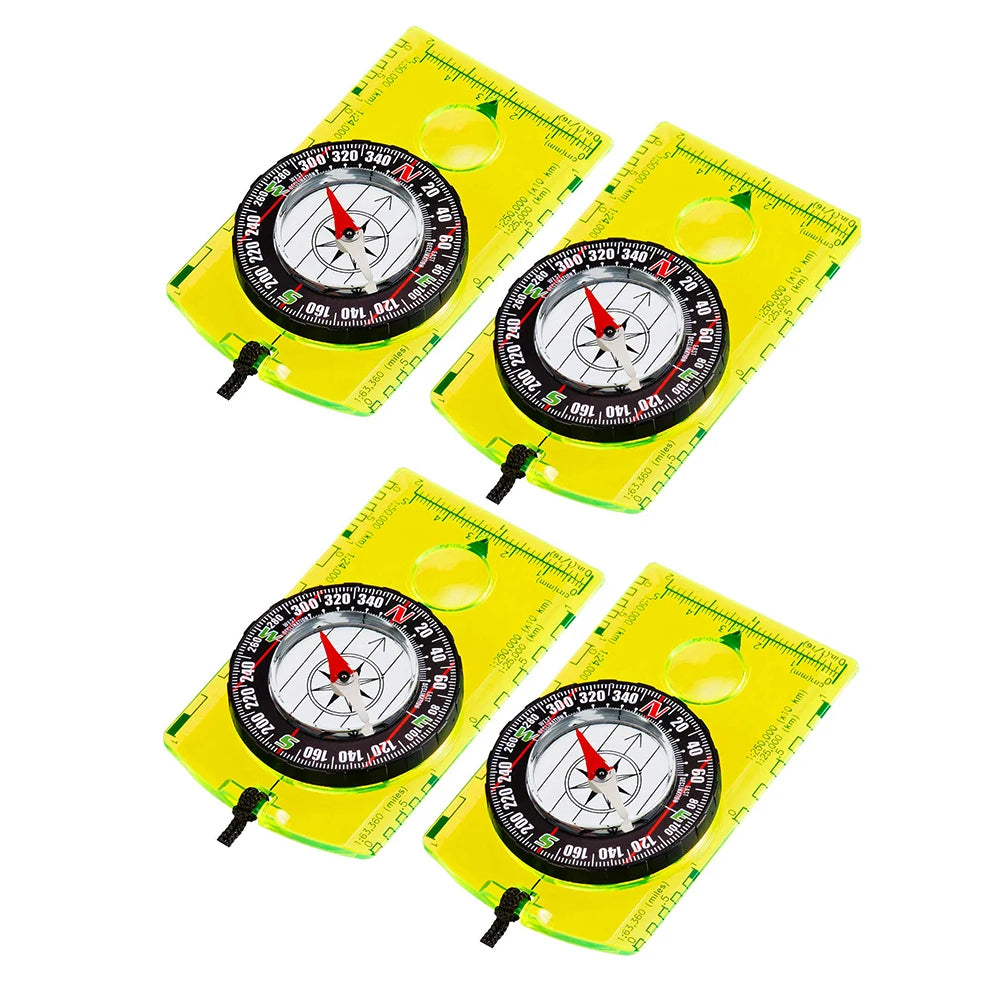 Waterproof Compass Outdoor Gadget Navigation Hiking Compass Camping  Orienteering Backpacking Map Reading Compass for Scout Kids