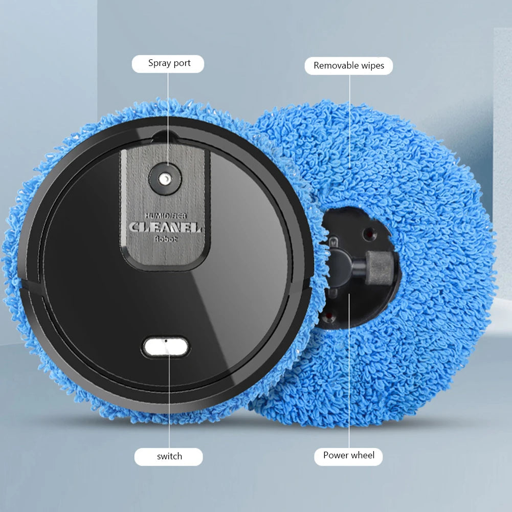 1500mAh Mopping Cleaning Machine Humidification Spray Rechargeable Home Cleaning Appliances Dry Wet Dual Use Floor Sweeper