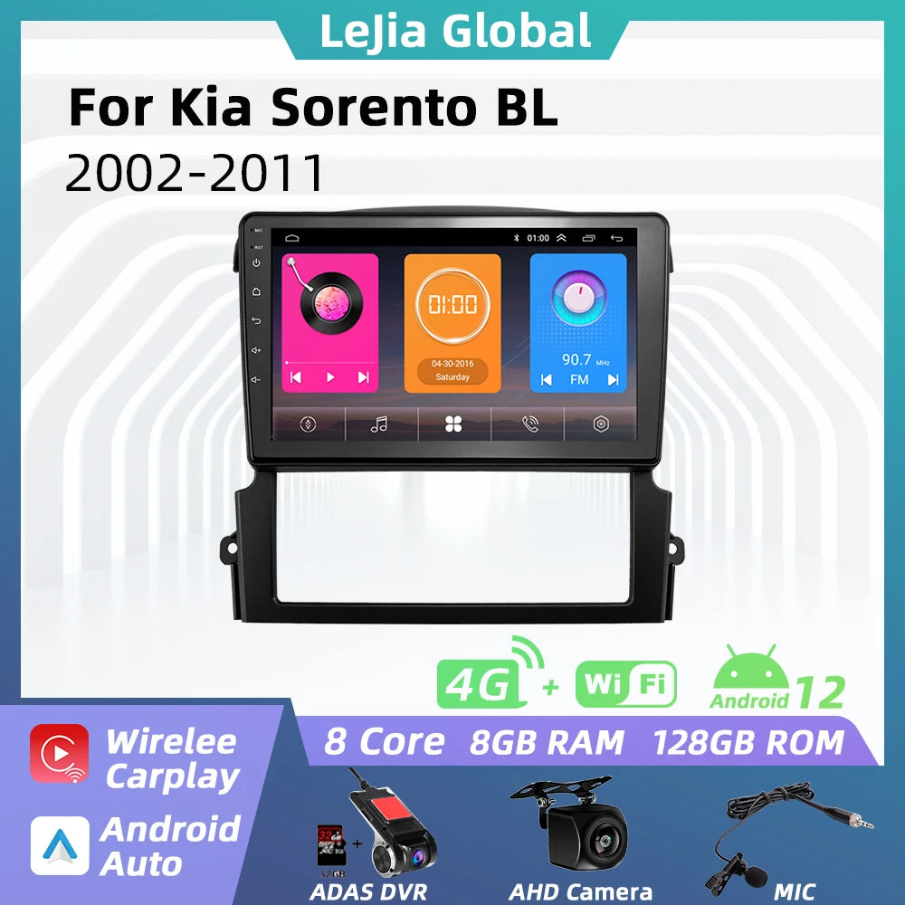 2 Din Android Car Radio Stereo for Kia Sorento BL 2002-2011 Car Multimedia Player GPS Navigation Head Unit Autoradio Audio Auto