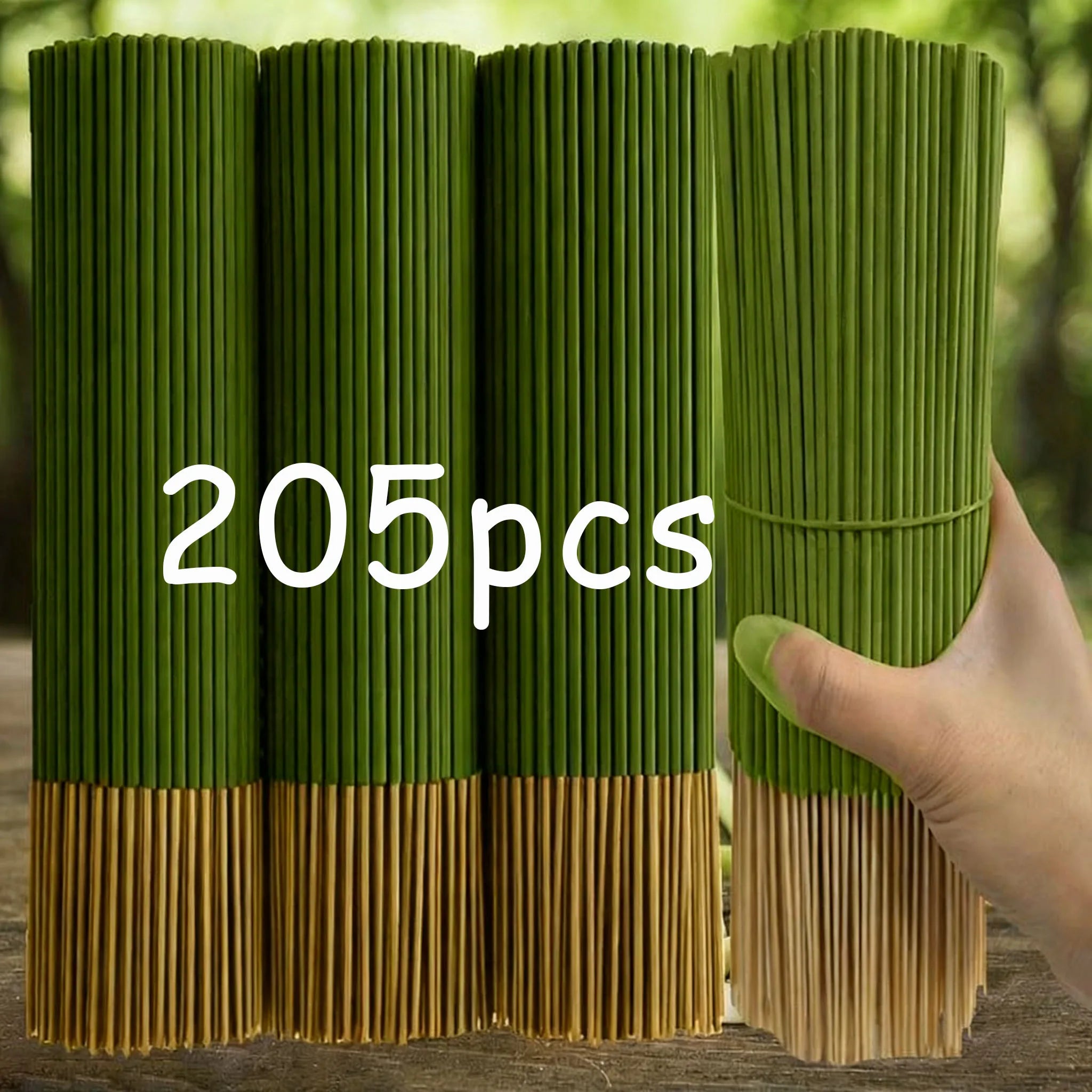 Lemongrass Sticks That Extend the Burning Time, Artificial Wooden Four-Season Fragrance, Suitable for Home, Camping, Garden, Pool and Outdoor Activities - Feng Shui to Remove Bad Energy, Purify the Air, Relax the Mind, Recycl