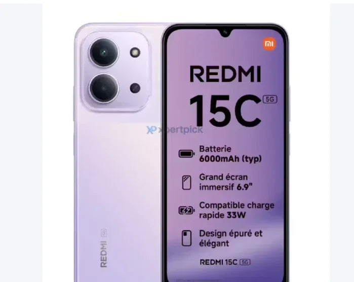Xiaomi Redmi 15C Smartphone 6.71-Inch HD+ Display 50MP AI Rear Camera 5000mAh Big Battery, Dual SIM Global Version Mobile Phones