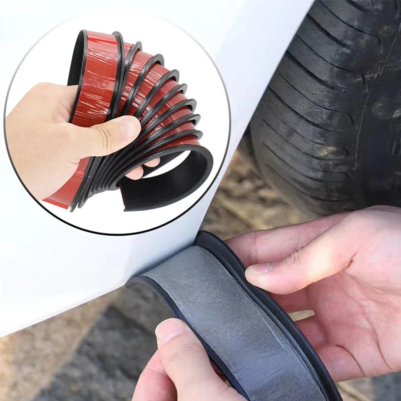 Car Fender Flares Wheel Arch Guard Trim Moulding Strip Eyebrow Lip Anti Scratch Mudflaps Universal Rubber Seal Protector Styling