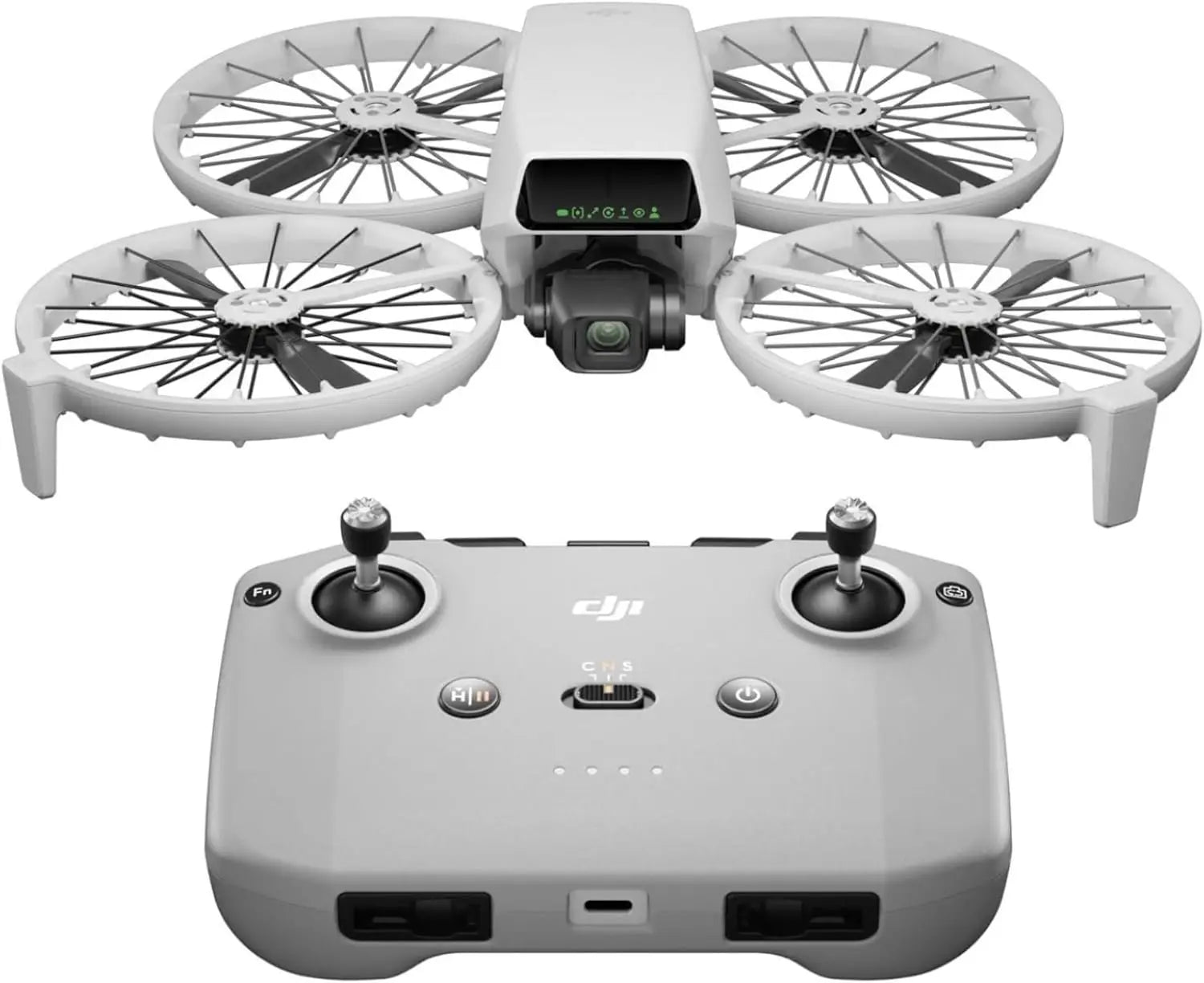 DJI Drones Flip Fly More Combo With RC 2 Screen Remote Controller, Drone With 4K UHD Camera for Adults, Palm Takeoff, Auto Return, Intelligent Flight, 3 Batteries for 93-Min Flight Time