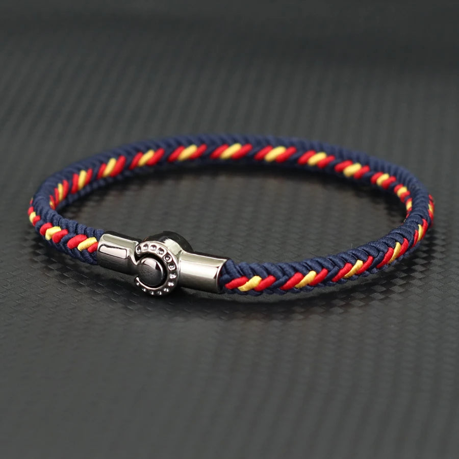 Unique Ethnic String Bracelet Unisex Handmade Braided Lucky Thread Distance Attract Couple Bangle Leisure Accessories Pulseria