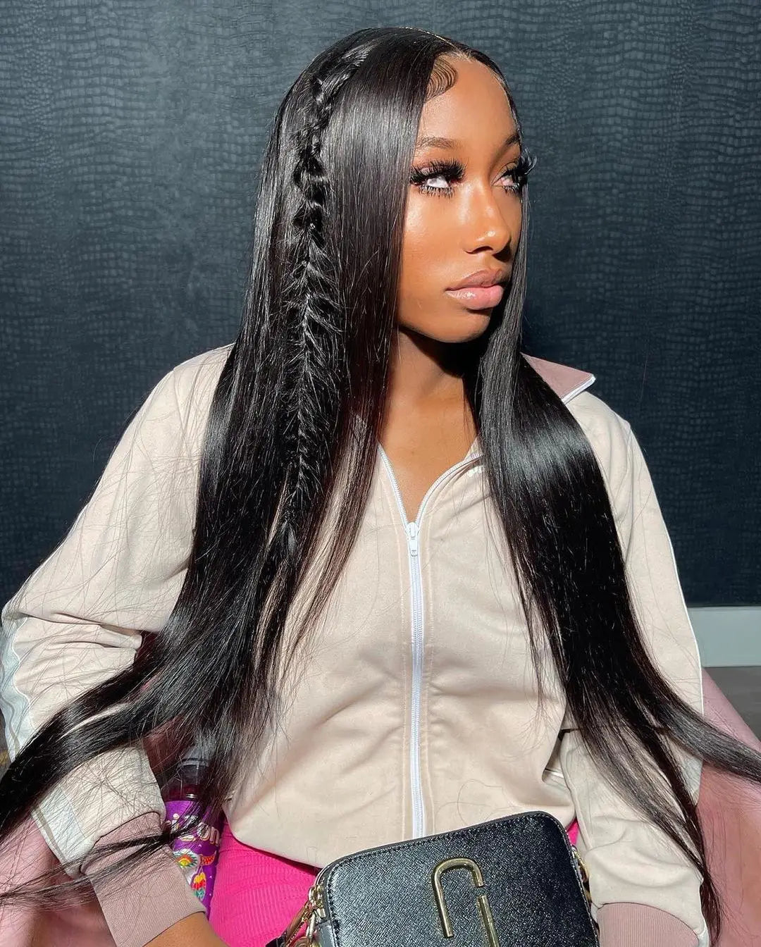 Smooth Silky Long Straight Glueless Full Lace Front Human Hair Wigs For Women Cambodian Raw Virgin 13x4 13x6 Hd Bone Straight Transparent Lace Front Wig Human Hair 40 42 Inch 300 Density Silky Straight HD Lace Frontal Wig Pre