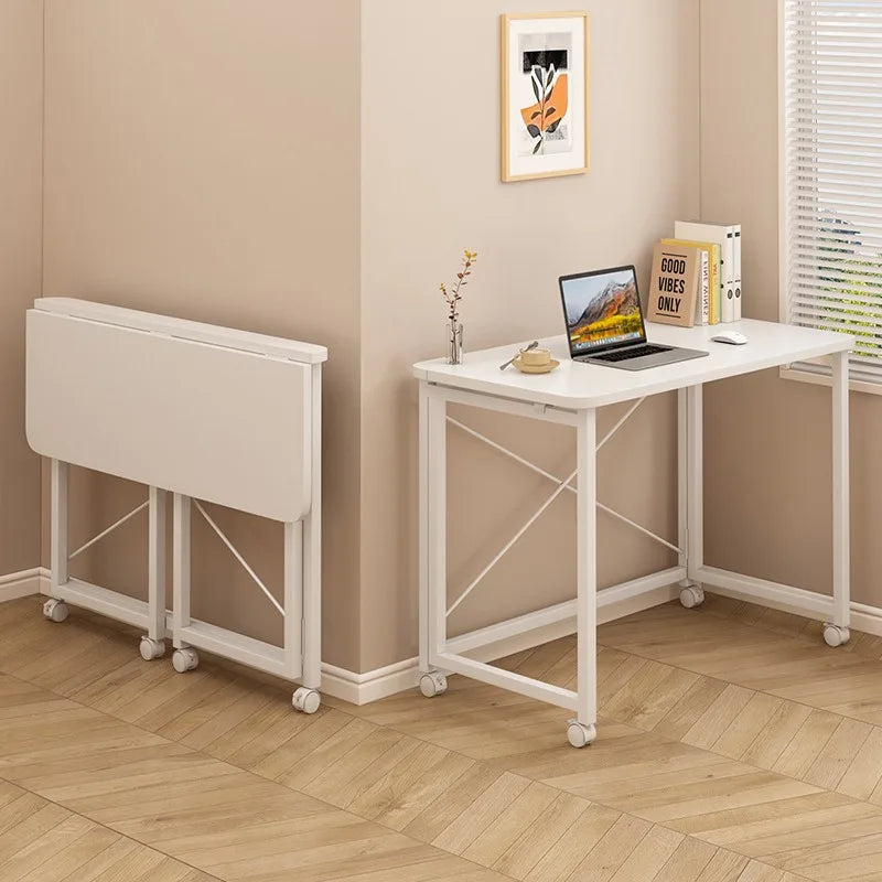 Folding computer desk desk removable table home student study table bedroom bedside table writing table desk