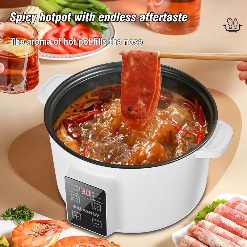 220V Electric Cooker Non-stick Cooking 3.5L Hot Pot Multifunction Electric Cooker Smart Rice Pot For Home Electric Hot Pot