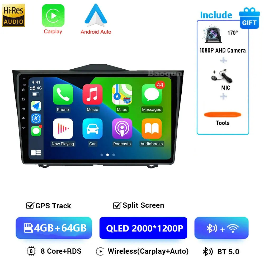 Car Radio Android 16 For LADA Granta Cross 2018 - 2023 BT Head Unit Autoradio Viedo Player 5G WIFI DVD Multimedia GPS