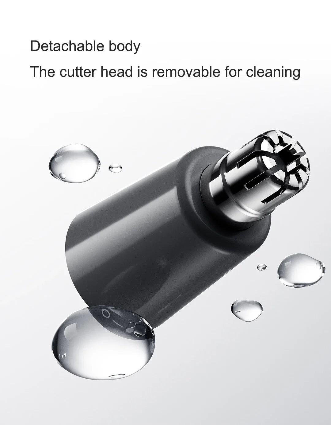 Original XIAOMI Mijia Nose Trimmer for Men Women- USB Rechargeable Painless Ear Nose Hair Eyebrow Trimmer Clipper Compact Pocket