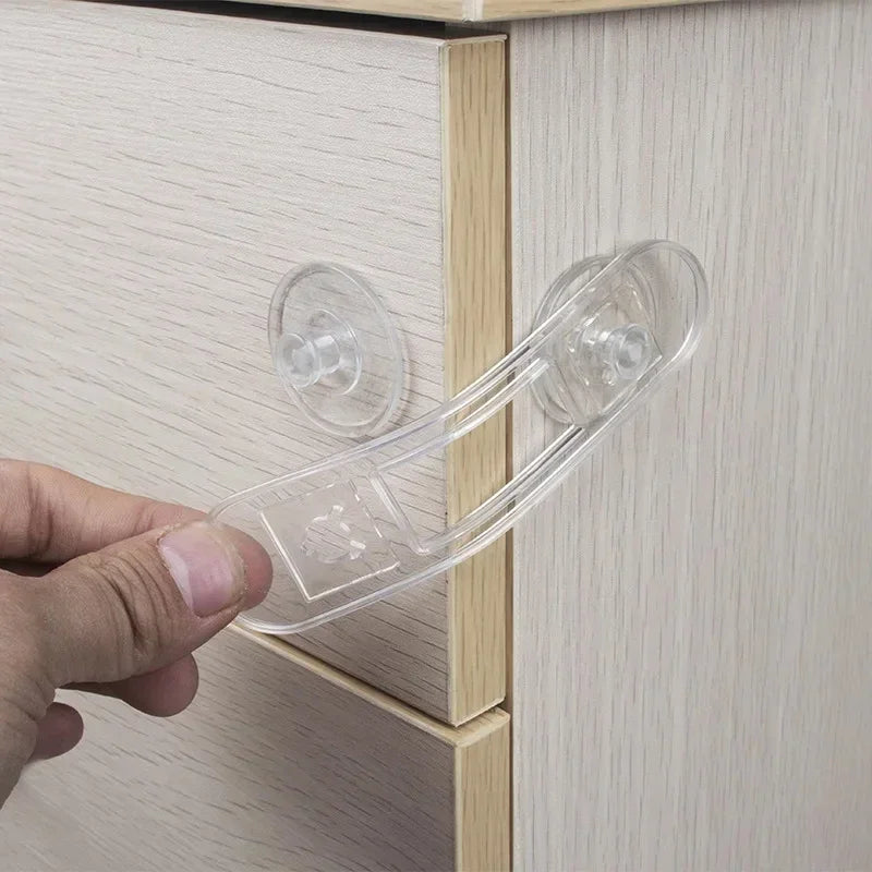Multi-functional Child Safety Lock Transparent Anti-Opening Soft Strap Drawer & Refrigerator Lock for Home Security