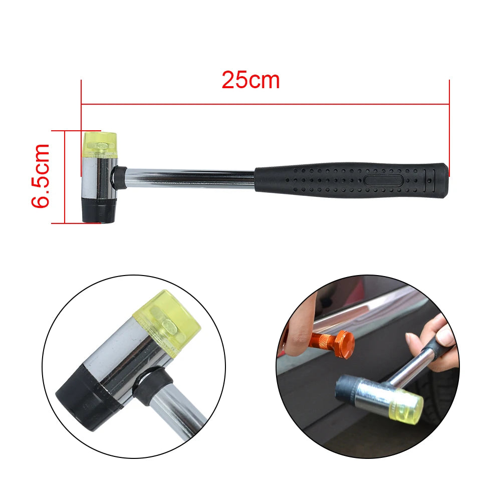 Car Dent Repair Stainless Steel Rods Hooks Crowbar Kit for Automotive Body Dent Removal Hail Dings Tools