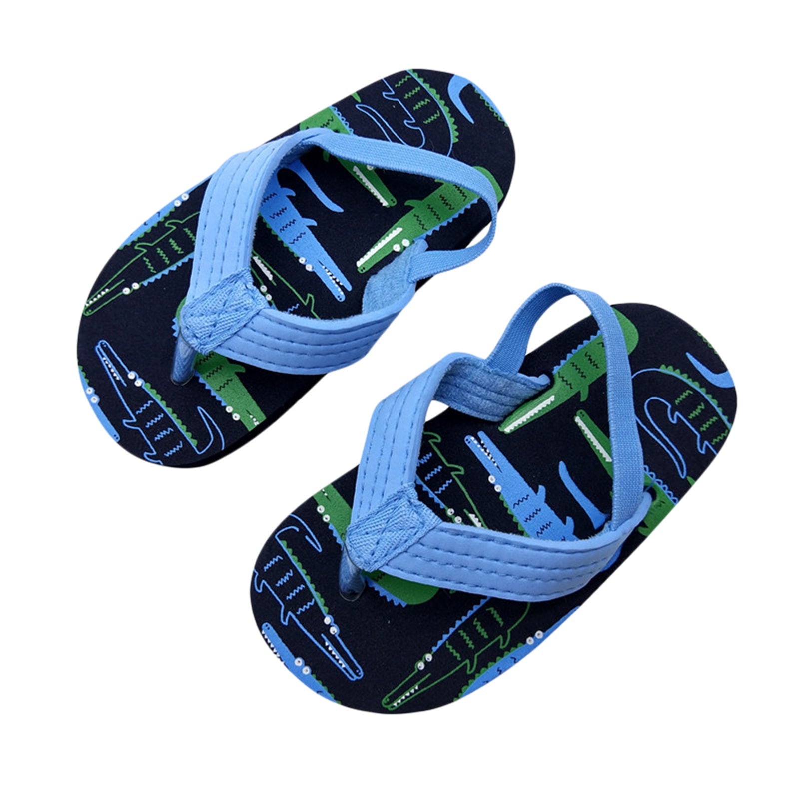 2022-01-17 Lioraitiin  Toddler Flip Flops Shoes Little Kid Sandals with Back Strap Boys Girls Water Shoes for Beach and Pool