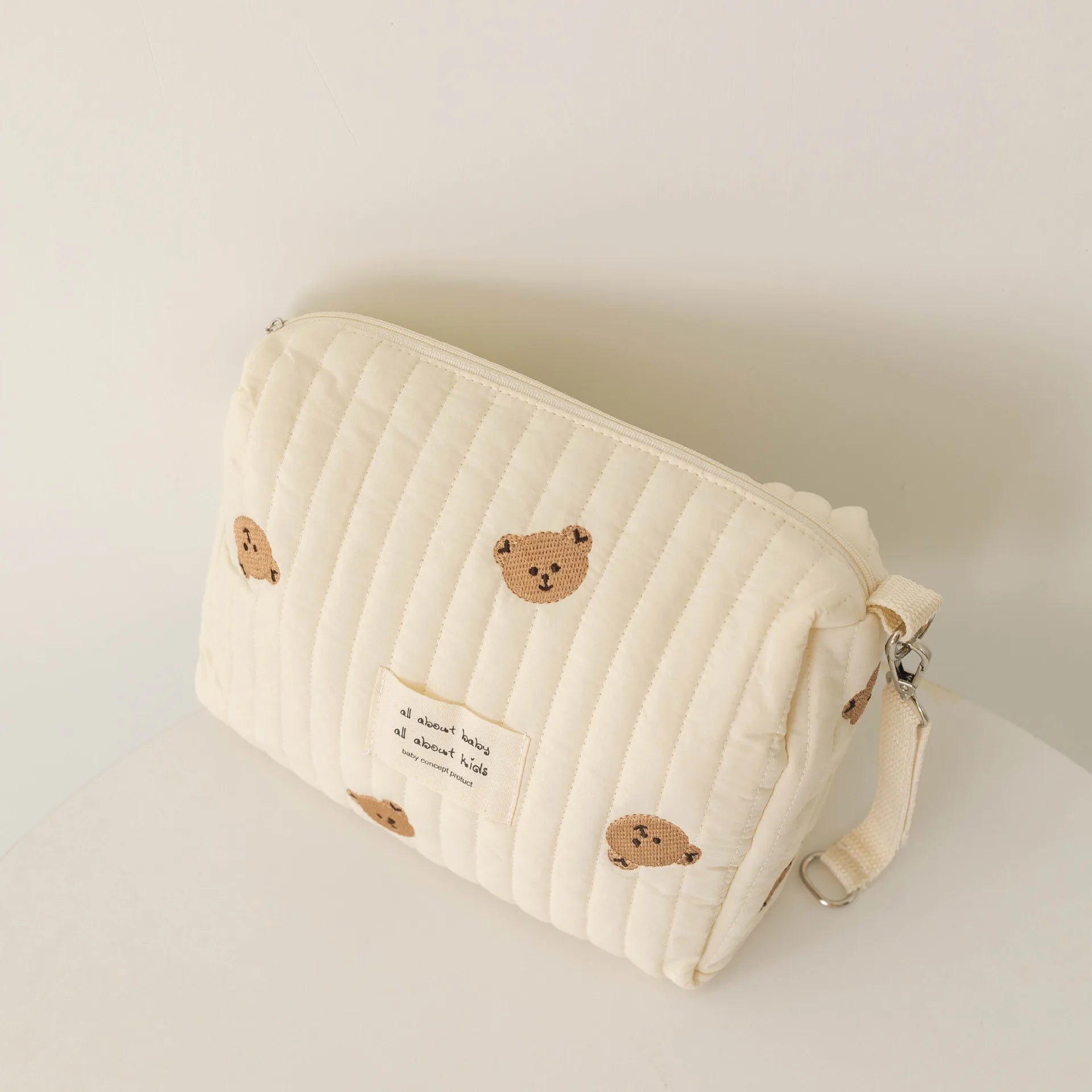 Fashion Printed Embroidery Diaper Bag, Multifunctional Baby Nappy Changing Tote, Large Capacity Stroller Organizer, Travel Mummy