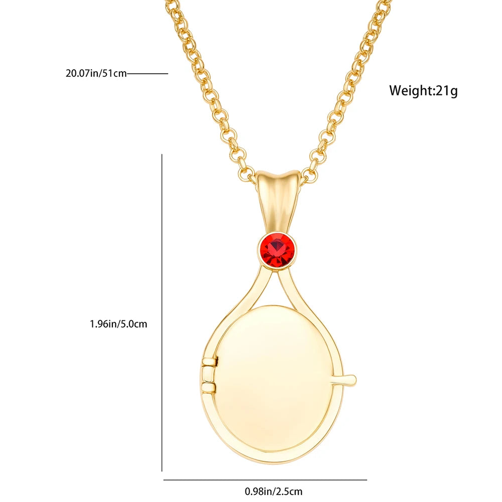 H2O Locket Pendant Necklace Mermaid Silver Color with Crystal Just Add Water Necklaces TV Movies Jewelry for Women Girls